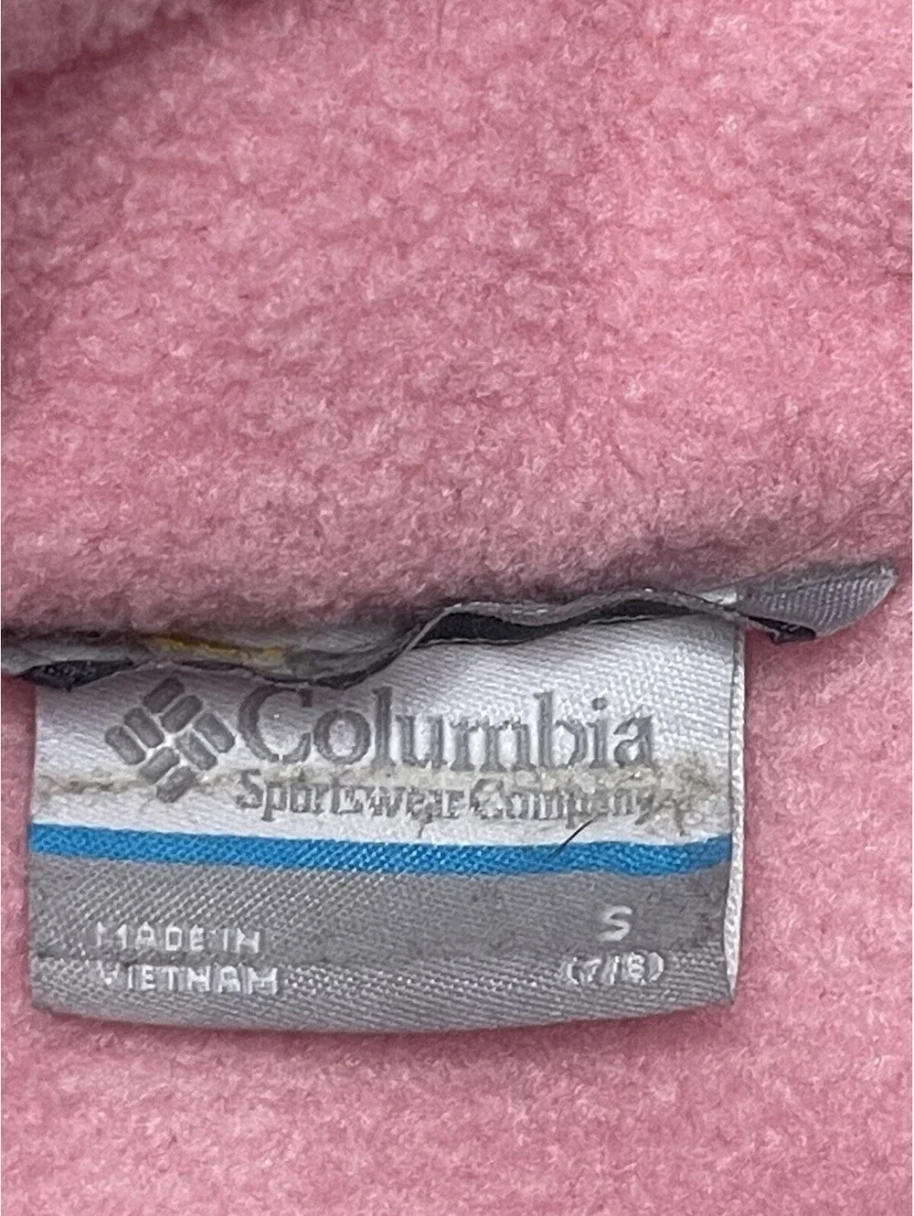 Columbia Girls Pink Zipper Front Fleece with Pockets Size 4T